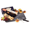 Genuine Slate Serving Plate with Wisconsin Cheese & Sausage